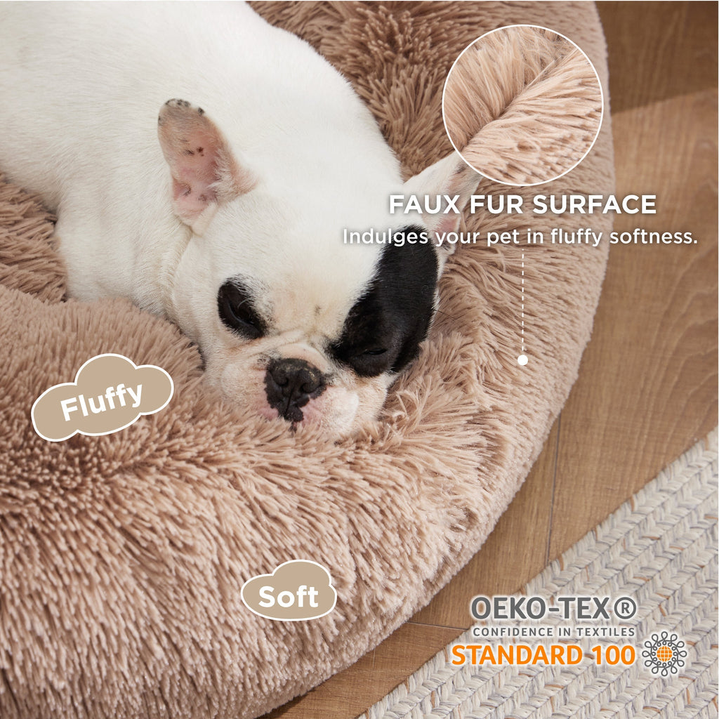 Calming Donut Bed for Dogs and Cats