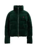 RALPH LAUREN WOMEN Corduroy Down Puffer Jacket Northwest Pine
