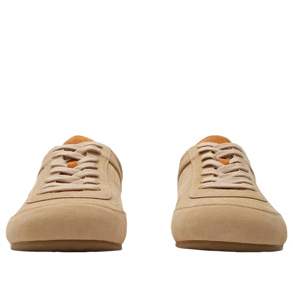 Burberry Leather Knight Runner Sneakers 'Flax Beige Pumpkin Orange' 81274771