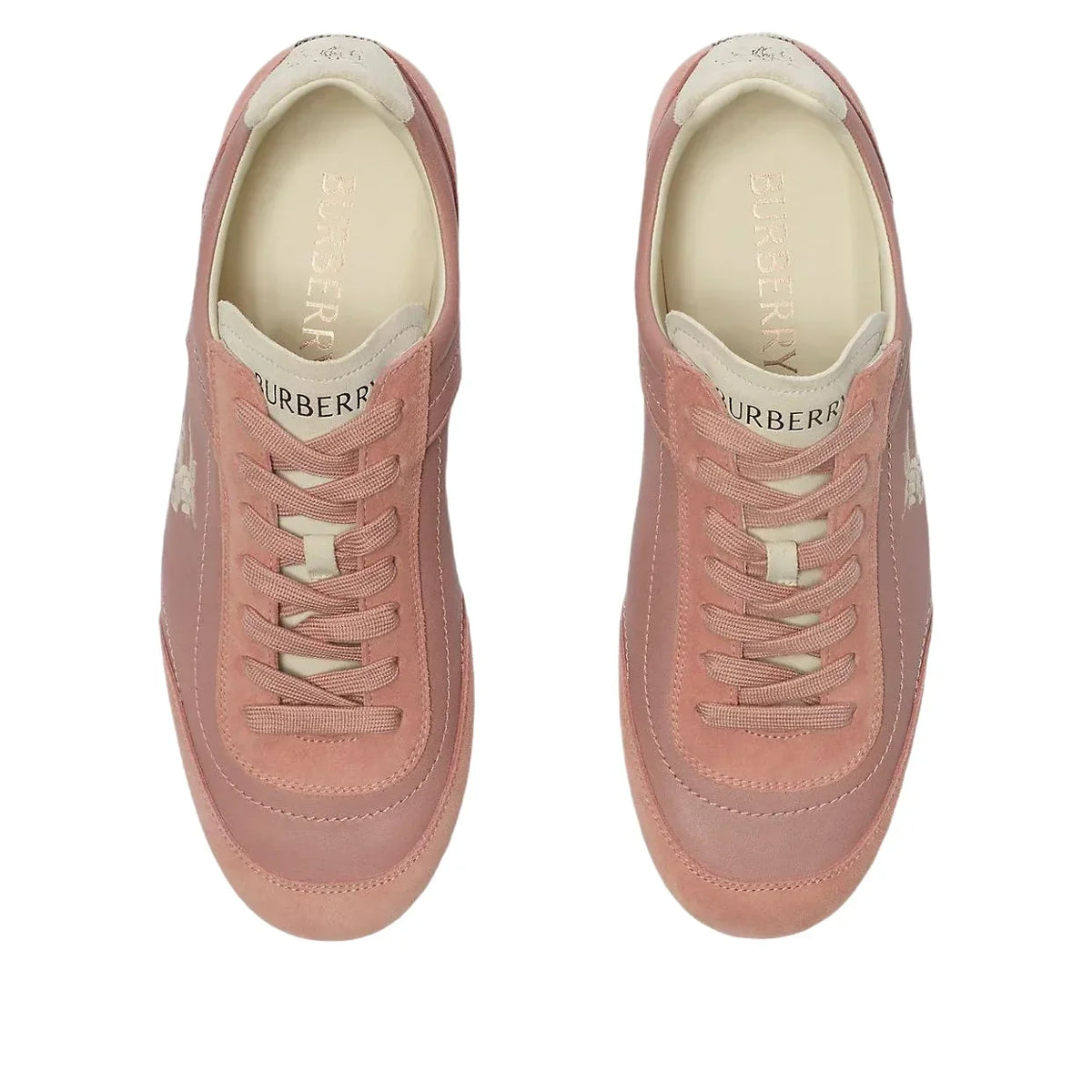 (WMNS) Burberry Leather Knight Runner Sneakers 'Dusky Rose Dove Beige' 81278051