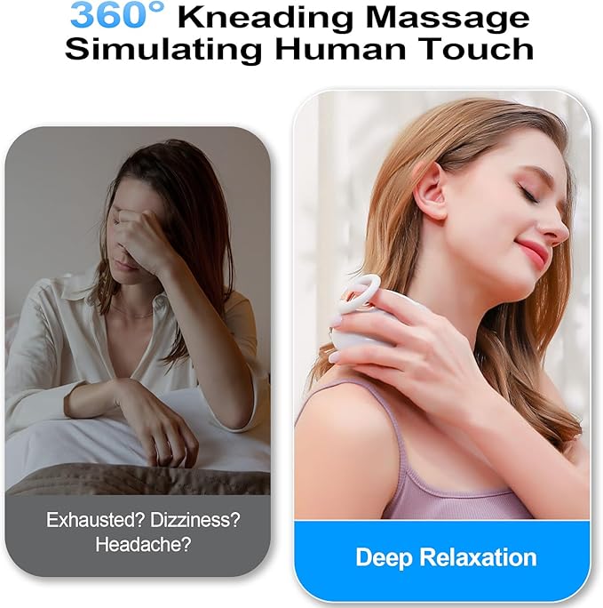 Electric Scalp Massager Head Massager Scalp Stress Relax, Portable Handheld Head Massager with Kneading, Vibration Modes and Deep Clean Care - Gift for Men, Women Dad Mom Green