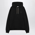Burberry - Black sweatshirt with Check-pattern inserts