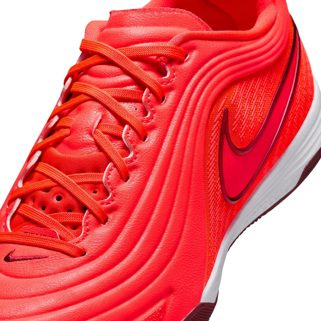 Nike Tiempo Reactgato IN Indoor/Court Low-Top Soccer Shoes -Bright Crimson/Team Red