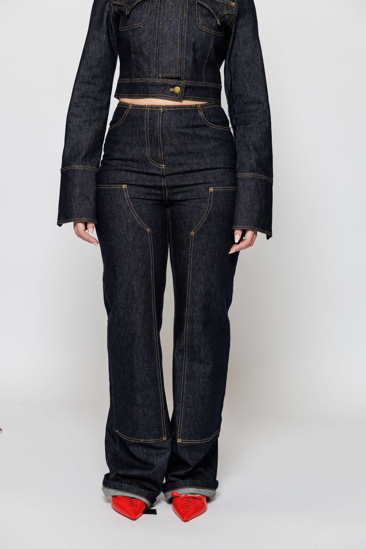 MARLEI XLONG DENIM CARPENTER PANT