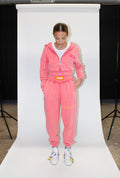 MB ATHLETICS STONEWASHED JOGGER -- CHERRY