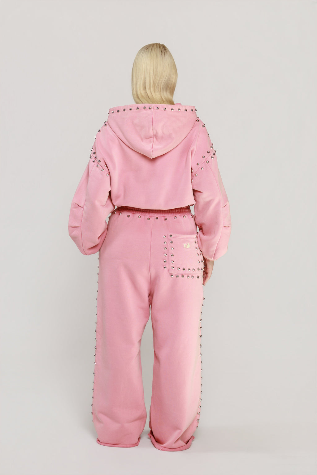 LIMITED EDITION -- MARX STUDDED SWEAT PANT -- BUBBLE GUM