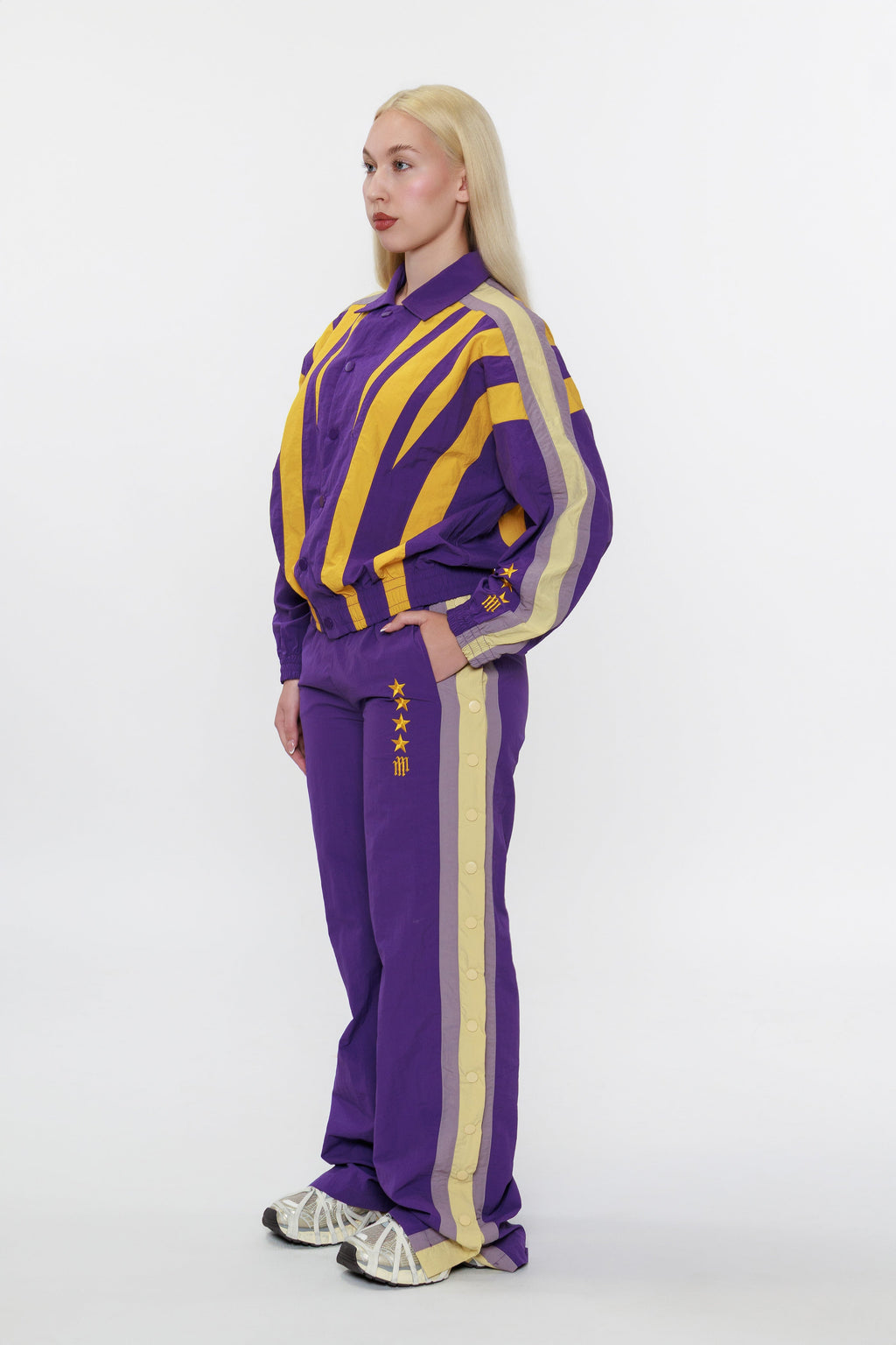 OLYMPIA TRACK JACKET -- PURPLE