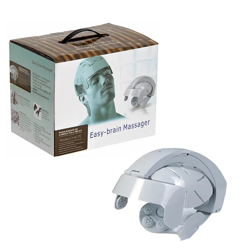 Electric Scalp Massager Helmet – 8-Level Vibration Head Massage
