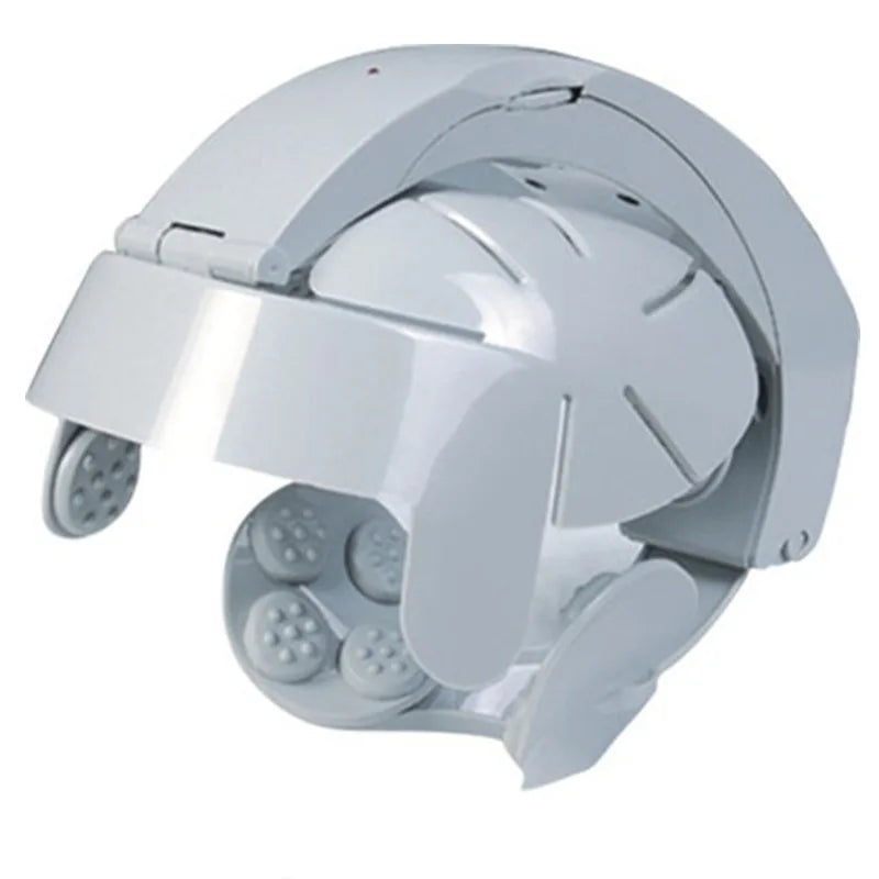 Electric Scalp Massager Helmet – 8-Level Vibration Head Massage