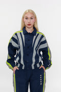 OLYMPIA TRACK JACKET -- NAVY BLUE