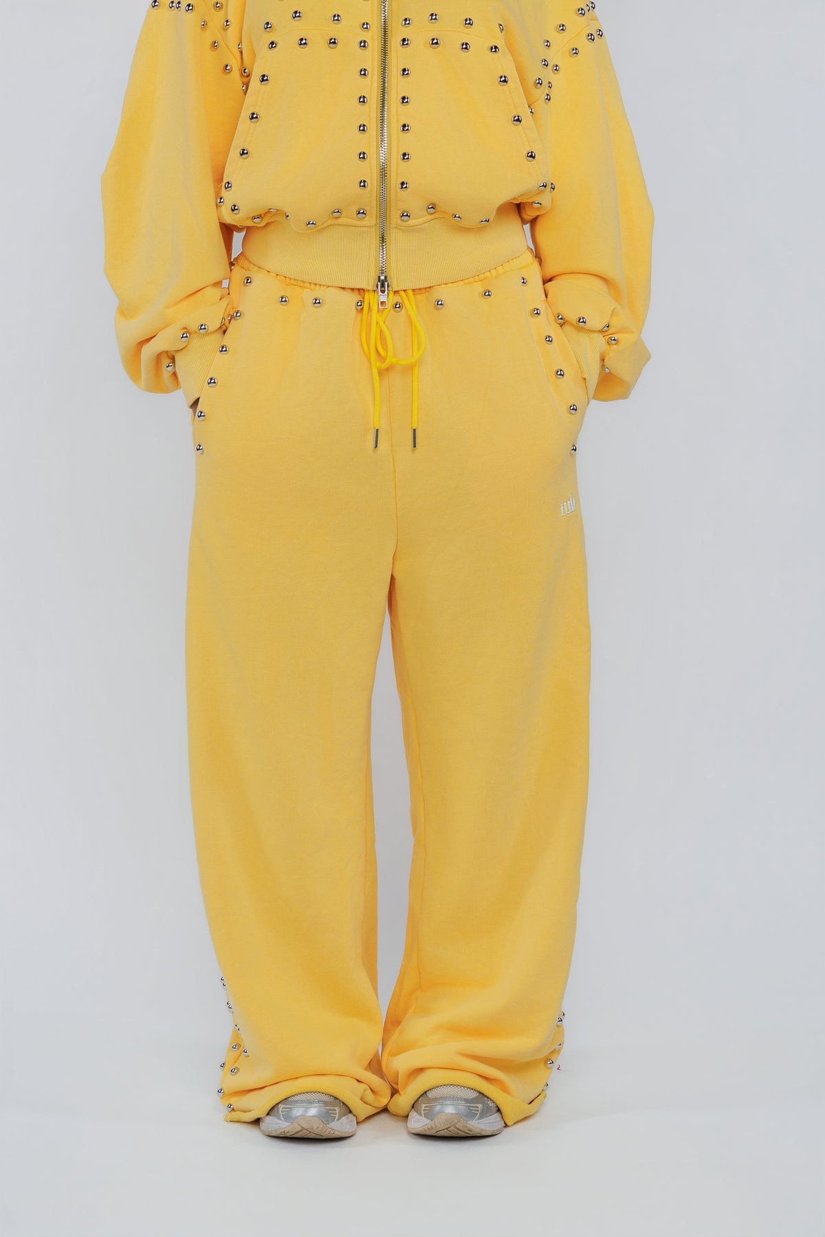 LIMITED EDITION -- MARX STUDDED SWEAT PANT -- SUNSHINE