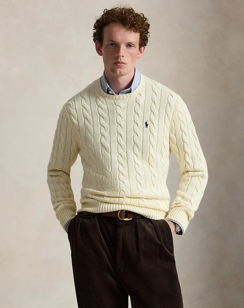 Polo Ralph Lauren — Cable-Knit Cotton Sweater