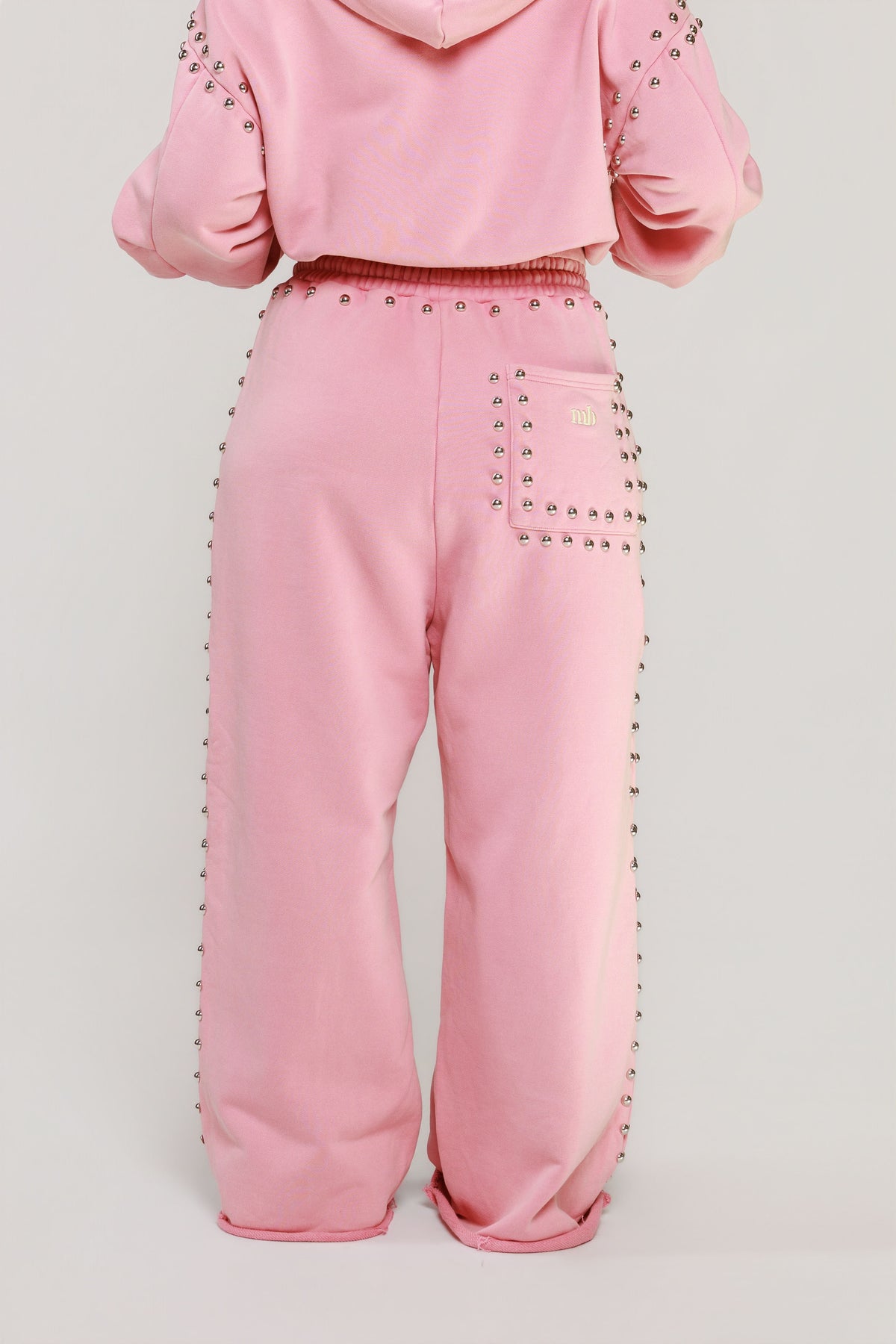 LIMITED EDITION -- MARX STUDDED SWEAT PANT -- BUBBLE GUM
